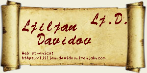 Ljiljan Davidov vizit kartica